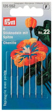 Load image into Gallery viewer, Embroidery needles Chenille, sharp-point No. 22, 0.90 mm x 40 mm