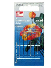Load image into Gallery viewer, Embroidery needles Chenille, sharp-point No. 24, 0.80 mm x 37 mm