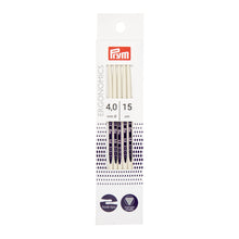 Load image into Gallery viewer, Double-pointed knitting pins, ergonomics 15 cm x 4.00 mm