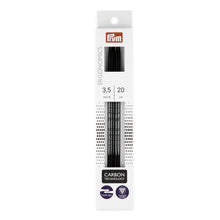 將圖片載入圖庫檢視器 Double-pointed knitting needle, carbon technology, ergonomics 20 cm x 3.5 mm