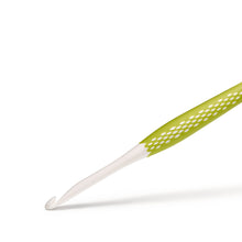 將圖片載入圖庫檢視器 Crochet hook for wool, Ergonomics 17 cm x 6.00 mm, citrus green