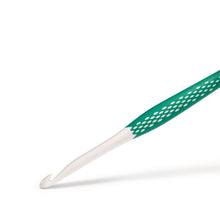 將圖片載入圖庫檢視器 Crochet hook for wool, Ergonomics 17 cm x 7.00 mm, leafgreen