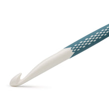 將圖片載入圖庫檢視器 Crochet hook for wool, Ergonomics 18 cm x 12.00 mm, petrol green