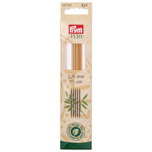 將圖片載入圖庫檢視器 Prym 1530 double-pointed and glove knitting pins, 15 cm, bamboo