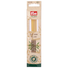 Load image into Gallery viewer, Prym 1530 double-pointed and glove knitting pins, 15 cm, bamboo
