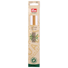 Load image into Gallery viewer, Prym 1530 double-pointed and glove knitting pins, 20 cm, bamboo
