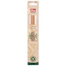 Load image into Gallery viewer, Prym 1530 double-pointed and glove knitting pins, 20 cm, bamboo
