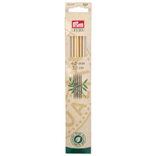 Load image into Gallery viewer, Prym 1530 double-pointed and glove knitting pins, 20 cm, bamboo
