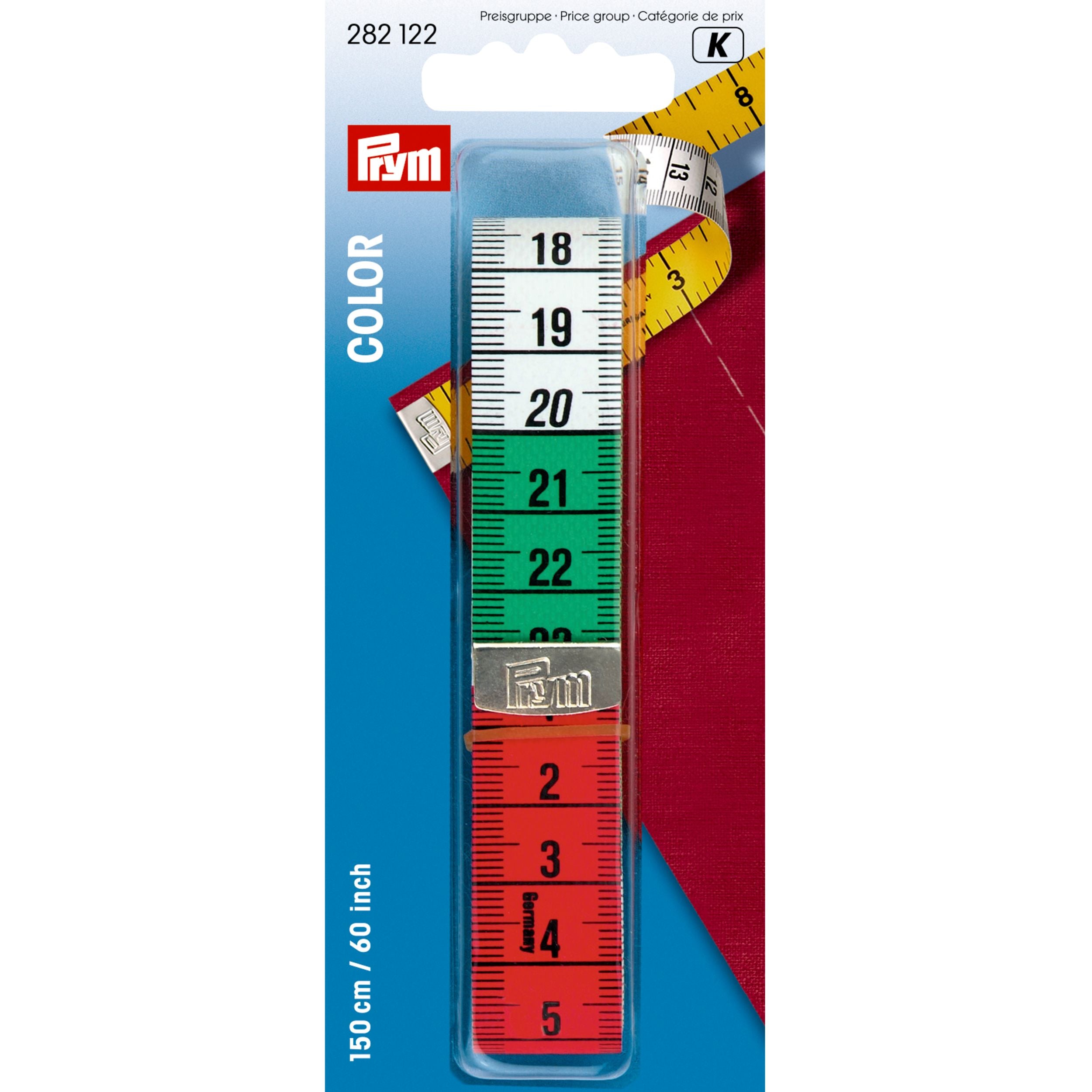 Tape measure Color, cm- or cm/inch scale