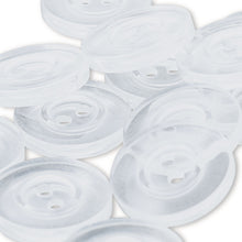 將圖片載入圖庫檢視器 Linen buttons, plastic, 17mm Transparent