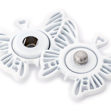 將圖片載入圖庫檢視器 Sew-On Snap fasteners, butterfly White