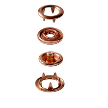 Load image into Gallery viewer, Non-sew press fasteners JERSEY 10 mm, copper-plated
