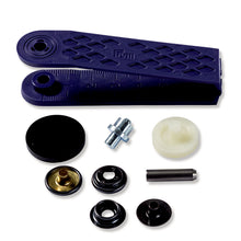 將圖片載入圖庫檢視器 Non-sew fasteners SPORT & CAMPING, 15 mm Black oxidized