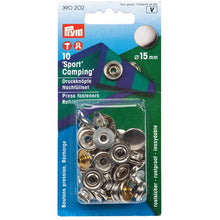 將圖片載入圖庫檢視器 Refil for non-sew fasteners SPORT & CAMPING, 15 mm Silver, refill