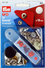 將圖片載入圖庫檢視器 Non-sew fasteners ANORAK, 15 mm White