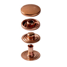 將圖片載入圖庫檢視器 Non-sew fasteners ANORAK, 15 mm Copper-plated