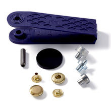 將圖片載入圖庫檢視器 Non-sew fasteners ANORAK, 12 mm Gold