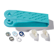 將圖片載入圖庫檢視器 Prym Love color Jersey press fasteners Blue, white, light blue