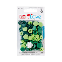 Load image into Gallery viewer, Prym Love color press fasteners, 12.4 mm Green
