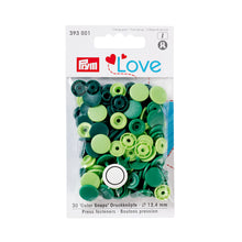 將圖片載入圖庫檢視器 Prym Love color press fasteners, 12.4 mm Green