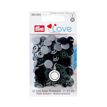 將圖片載入圖庫檢視器 Prym Love color press fasteners, 12.4 mm Grey