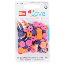 Load image into Gallery viewer, Prym Love color press fasteners, 12.4 mm, assorted colors
