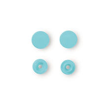 將圖片載入圖庫檢視器 Non-sew Color Snaps Light turquoise