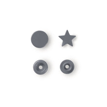 將圖片載入圖庫檢視器 Non-sew Color Snaps, star Silver grey