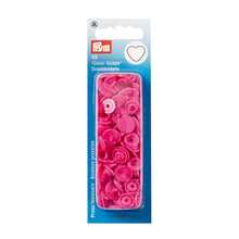 將圖片載入圖庫檢視器 Non-sew Color Snaps, heart Pink