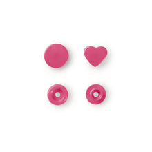 將圖片載入圖庫檢視器 Non-sew Color Snaps, heart Pink