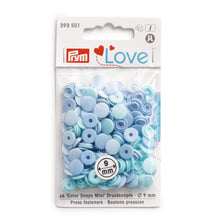 將圖片載入圖庫檢視器 Prym Love Color Snaps fasteners Mini Light blue