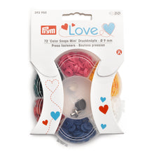 將圖片載入圖庫檢視器 Prym Love Color Snaps Mini 6 colors box + tool set Default Title