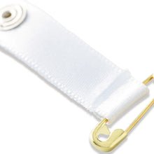 Load image into Gallery viewer, Shoulder strap retainers with safety pin White
