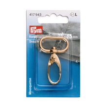 將圖片載入圖庫檢視器 Snap hook, 25 mm x 45 mm New gold