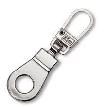 將圖片載入圖庫檢視器 Fashion zipper puller, eyelet Silver