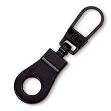 Load image into Gallery viewer, Fashion zipper puller, eyelet Black
