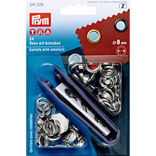 將圖片載入圖庫檢視器 Eyelets and washers, 8.0 mm Silver