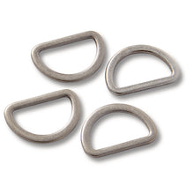 將圖片載入圖庫檢視器 D-rings, 20 mm Antique silver