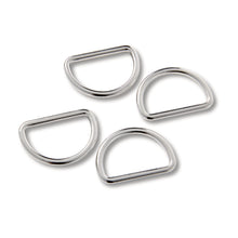 Load image into Gallery viewer, D-rings, 25 mm Silver
