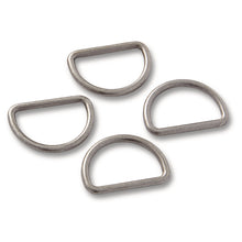 將圖片載入圖庫檢視器 D-rings, 25 mm Antique silver