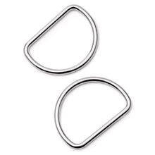 將圖片載入圖庫檢視器 D-rings, 40 mm Silver