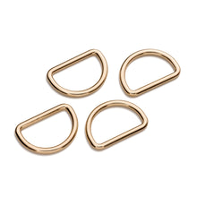 將圖片載入圖庫檢視器 D-rings, 25 mm New gold