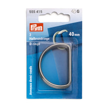 將圖片載入圖庫檢視器 D-rings, 40 mm Gunmental