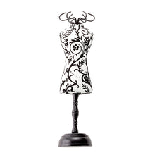 Load image into Gallery viewer, Dressform pin cushion Black & white