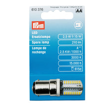 將圖片載入圖庫檢視器 LED spare lamp for sewing machine, 2.5 W Bayonet socket