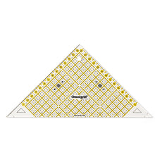 將圖片載入圖庫檢視器 Quick triangle ruler for 1/2 square, Omnigrid up to 15 cm