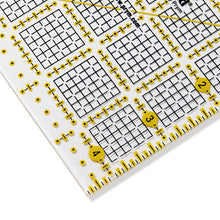 將圖片載入圖庫檢視器 Universal ruler, inch scale, Omnigrid 4.5 inch x 4.5 inch