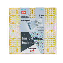 將圖片載入圖庫檢視器 Universal ruler, inch scale, Omnigrid 6 inch x 6 inch