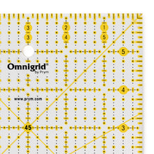 將圖片載入圖庫檢視器 Universal ruler, inch scale, Omnigrid 6 inch x 6 inch