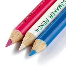 Load image into Gallery viewer, Chalk pencils and erasing brush White, blue &amp; pink, 4 pcs
